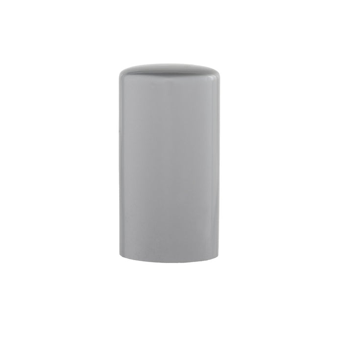 Matte silver Dome metal overcap, Finish: 15MM