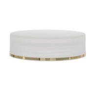 LAURANCE CAP NATURAL PP WITH GOLD HOT STAMPING BAND AND LINER, Finish: 70/2P