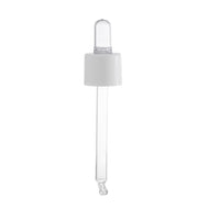 DROPPER MINERBIO WITH WHITE PVC BULB AND WHITE COLLAR, Finish: 18/415, Dtl: 81MM UG