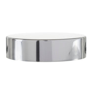 SHINY SILVER METAL CAP STRAIGHT SIDED, Finish: 58/400