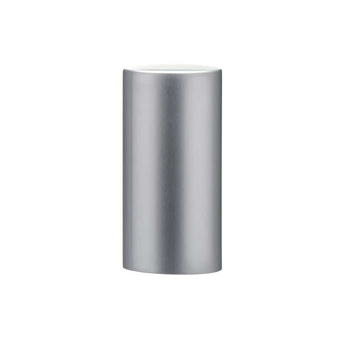 ALUMINUM 18MM MATTE SILVER OVERCAP WITH PLASTIC INSERT, Finish: 18MM