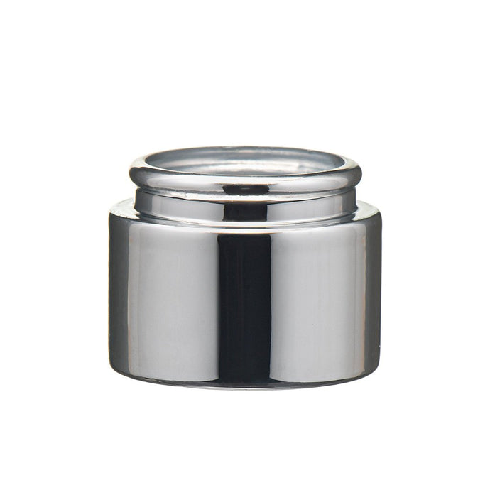 Shiny silver Straight Band collar, Finish: 15MM