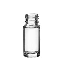 GANGE CLEAR GLASS BOTTLE 1/6 OZ - 17MM  with ROLL-ON BALL .398" P/P NATURAL SOLID FROSTED, Finish: 0.398'' (8106547, 8108881)