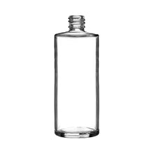 ROY CLEAR GLASS BOTTLE 4 OZ - 18/415  with SPRAY PUMP SHINY SILVER COLLAR AND ACTUATOR DTL 180 MM UG, Finish: 18/415, Dtl: 180 MM UG AND ALUMINUM 18MM SHINY SILVER OVERCAP WITH PLASTIC INSERT, Finish: 18MM (8109717, 8111831, 8108930)